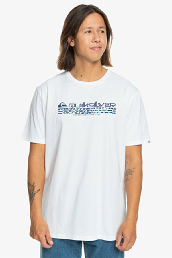 Quiksilver OMNIFILL TEES Beyaz Erkek Kısa Kol T-Shirt