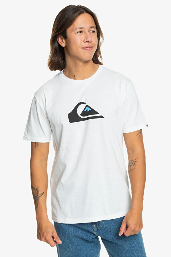 Quiksilver COMPLOGO TEES Beyaz Erkek Kısa Kol T-Shirt