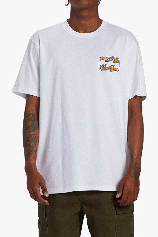 Billabong CRAYON WAVE TEES Beyaz Erkek Kısa Kol T-Shirt