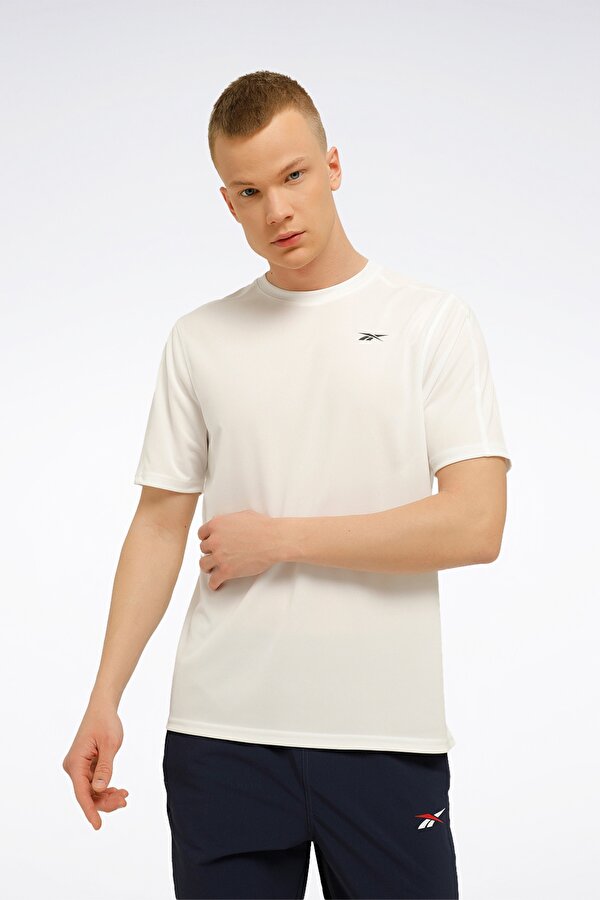Reebok SS TECH TEE Beyaz Erkek Kısa Kol T-Shirt