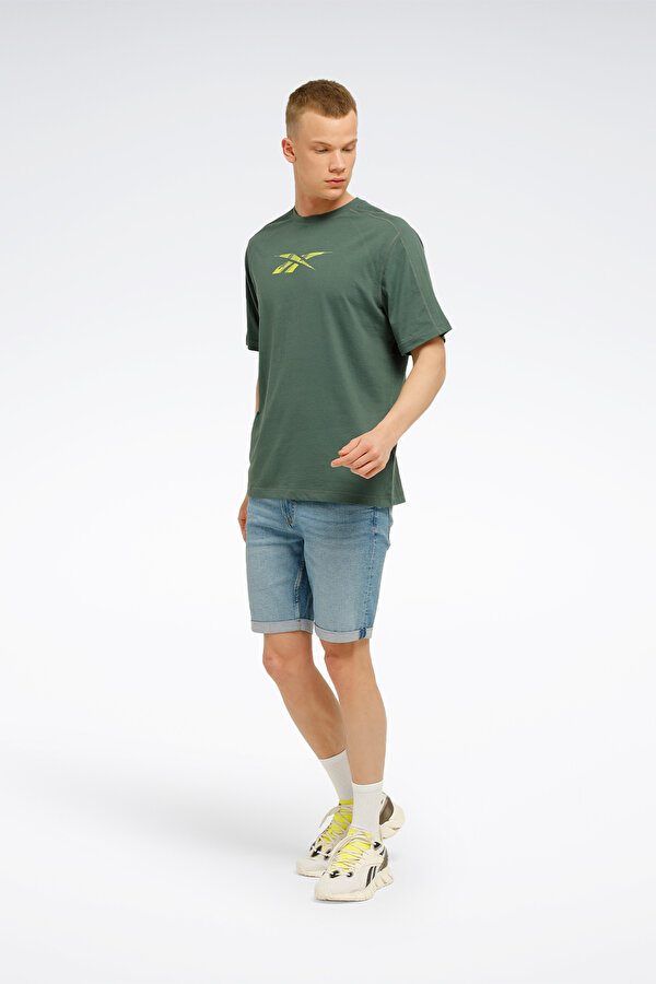 Reebok TRAIN SPEEDWICK GFX PASTEL YESIL Erkek Kısa Kol T-Shirt