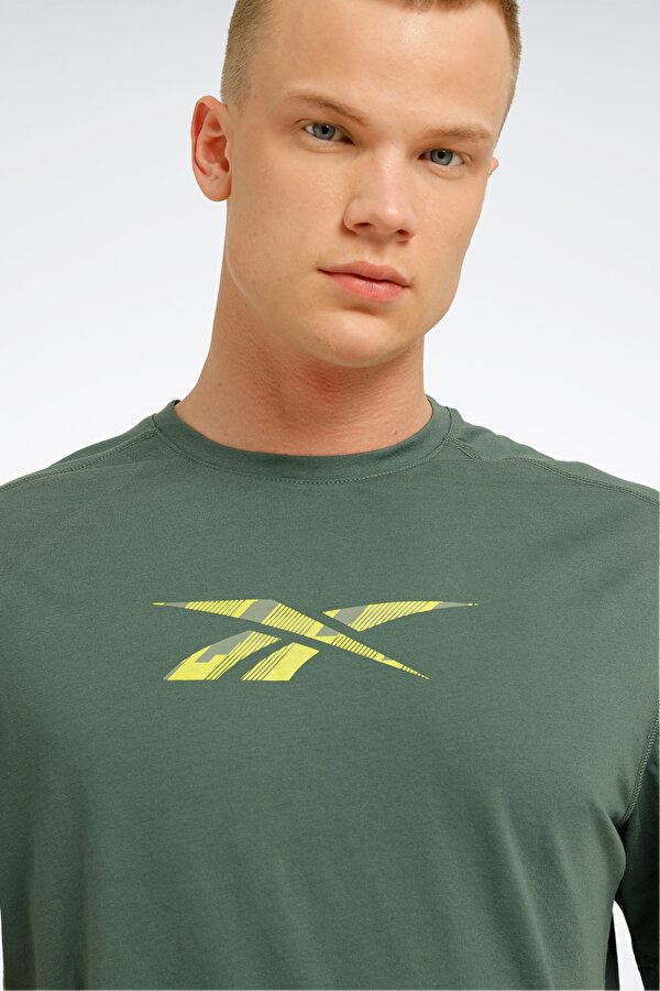 Reebok TRAIN SPEEDWICK GFX PASTEL YESIL Erkek Kısa Kol T-Shirt