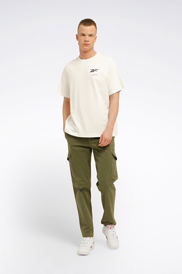 Reebok BB BASKETBALL CT SS Ekru Erkek Kısa Kol T-Shirt