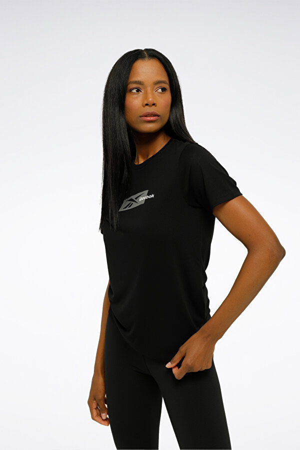 Reebok ID TRAIN SUPREMIUM GRAPHI Siyah Kadın Kısa Kol T-Shirt
