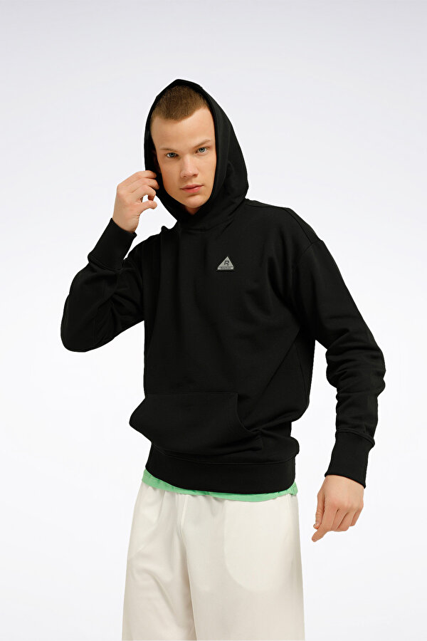Reebok Atr Hoopwear Hoodie Черный Мужчина Толстовка С Капюшоном