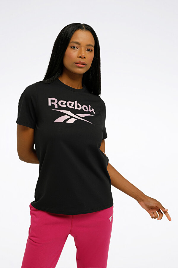 Reebok GRADIENT GRAPHIC TEE Siyah Kadın Kısa Kol T-Shirt