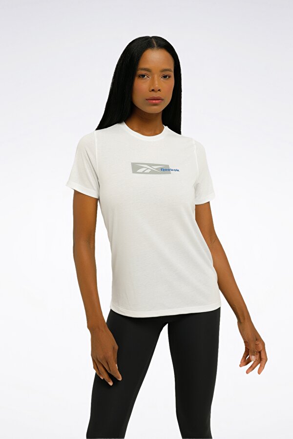 Reebok ID Train SUP Graphic Tee Beyaz Kadın Kısa Kol T-Shirt