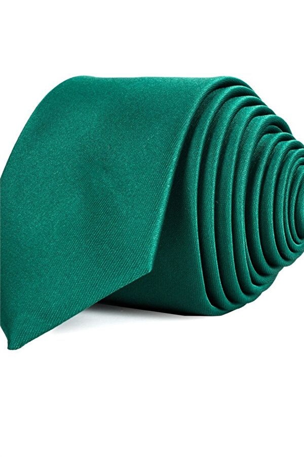 Tudors Düz İnce Yeşil Erkek Kravat