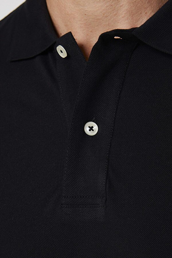 Tudors Erkek Slim Fit Dar Kesim Pamuklu Yumuşak Dokulu Serin Tutan Kumaş Düz Pike Polo Yaka Tişört