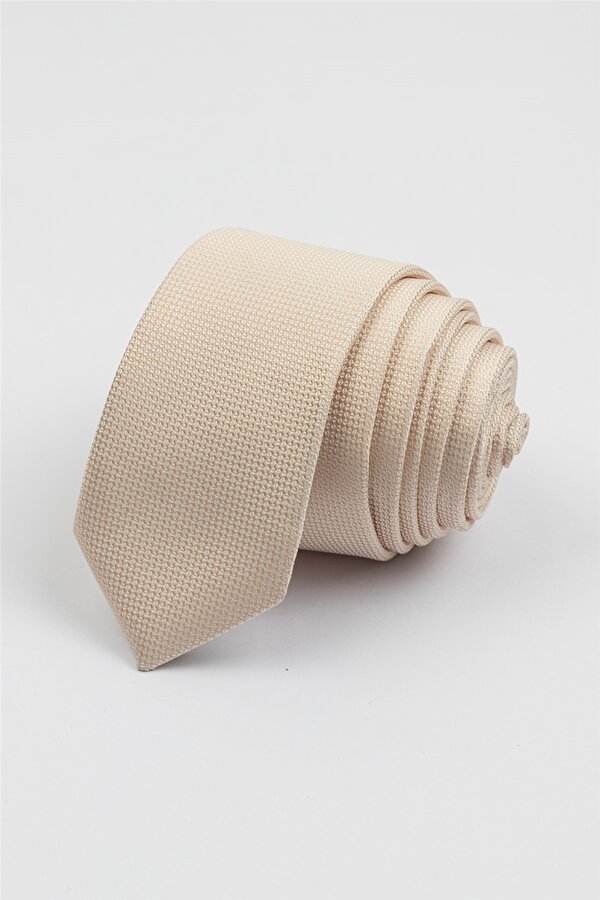 Tudors Desenli İnce Kahverengi Erkek Kravat