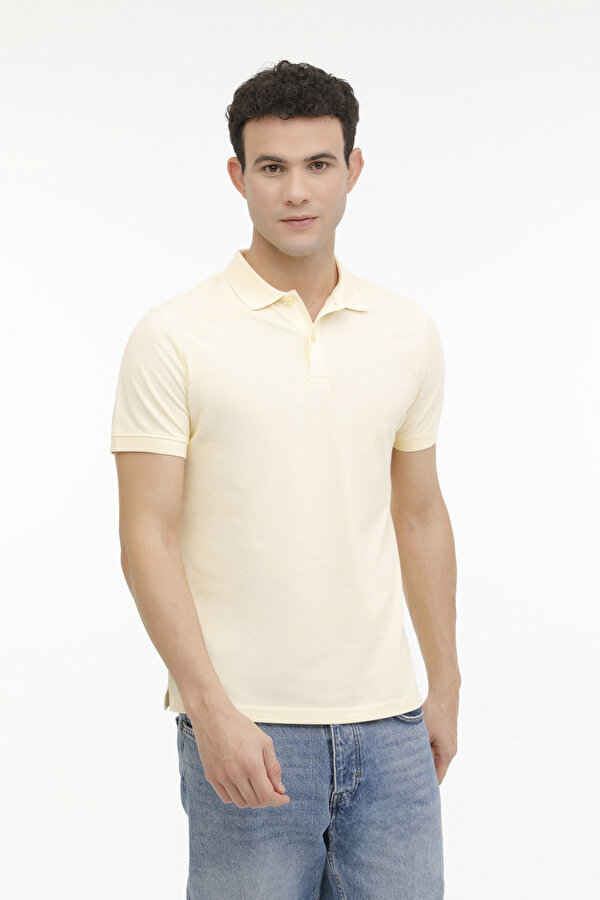 Kinetix M-SN328 T-SHIRT 4FX Açık Sarı Erkek Kısa Kol T-Shirt
