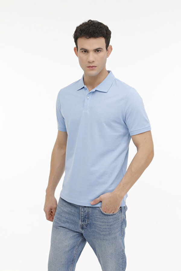 Kinetix M-SN328 T-SHIRT 4FX Açık Mavi Erkek Kısa Kol T-Shirt