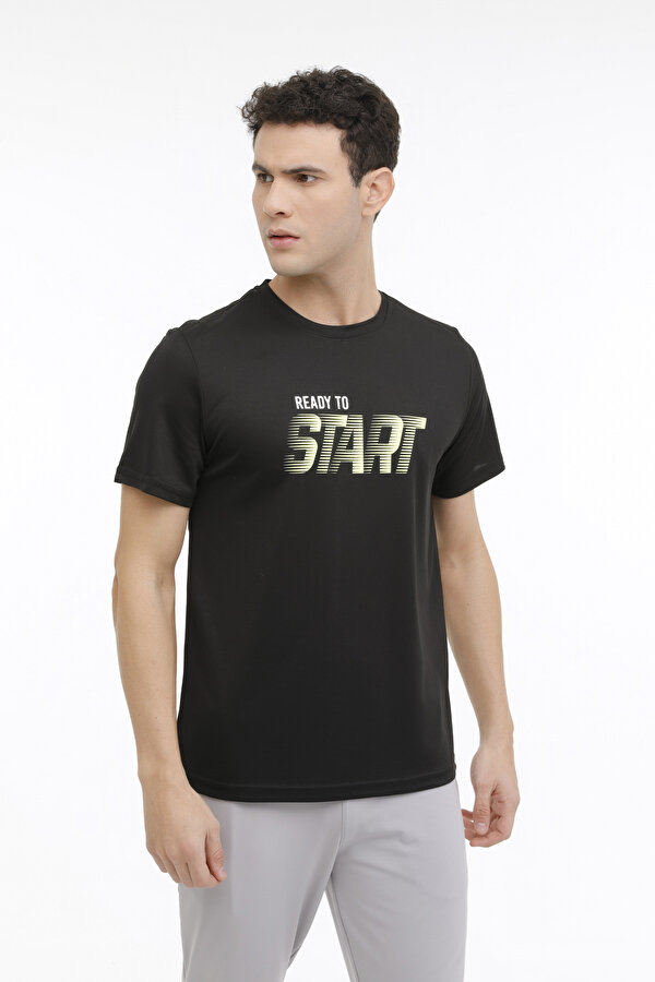 Kinetix ML VALLOIS 11PRF-243 4FX Siyah Erkek Kısa Kol T-Shirt