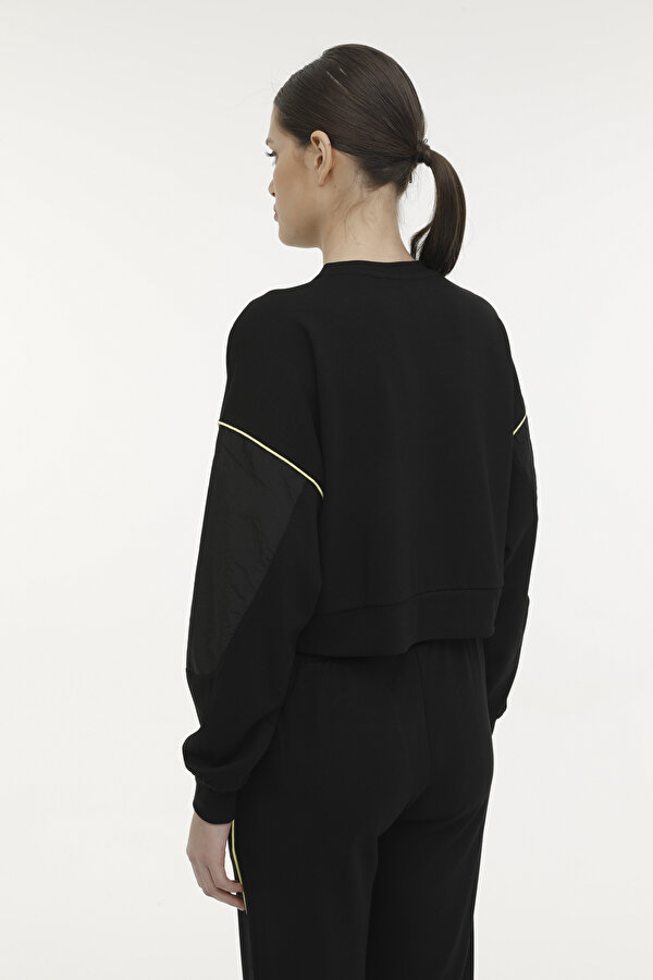 Lotto W-BETHANY C NECK SWT 4FX Siyah Kadın Sweatshirt