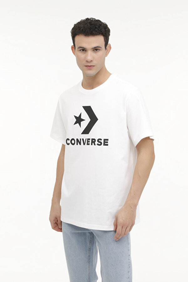 Converse GO-TO STAR CHEVR Beyaz Erkek Kısa Kol T-Shirt