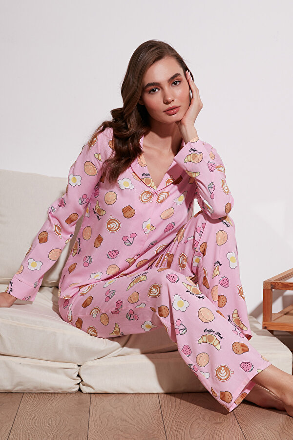 Lela Bayan Pijama Takımı 611PT288Y PEMBE