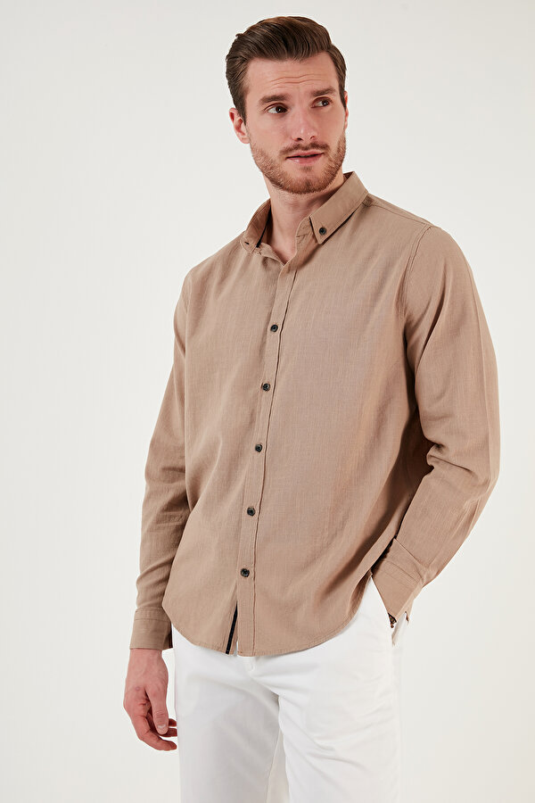 Buratti Erkek Gömlek CF20S111871 TOPRAK