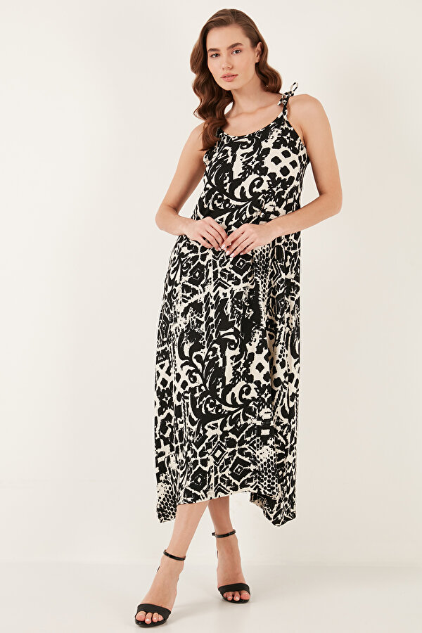 Lela Bayan Elbise 5865732 SİYAH-SİYAH