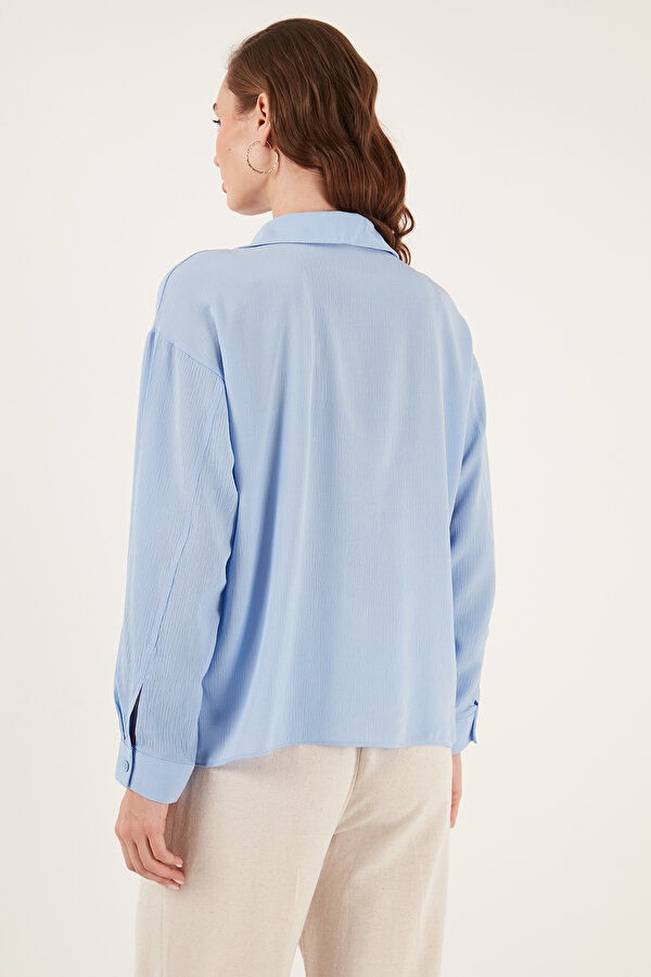 Lela Bayan Bluz 611BZ0181 MAVİ