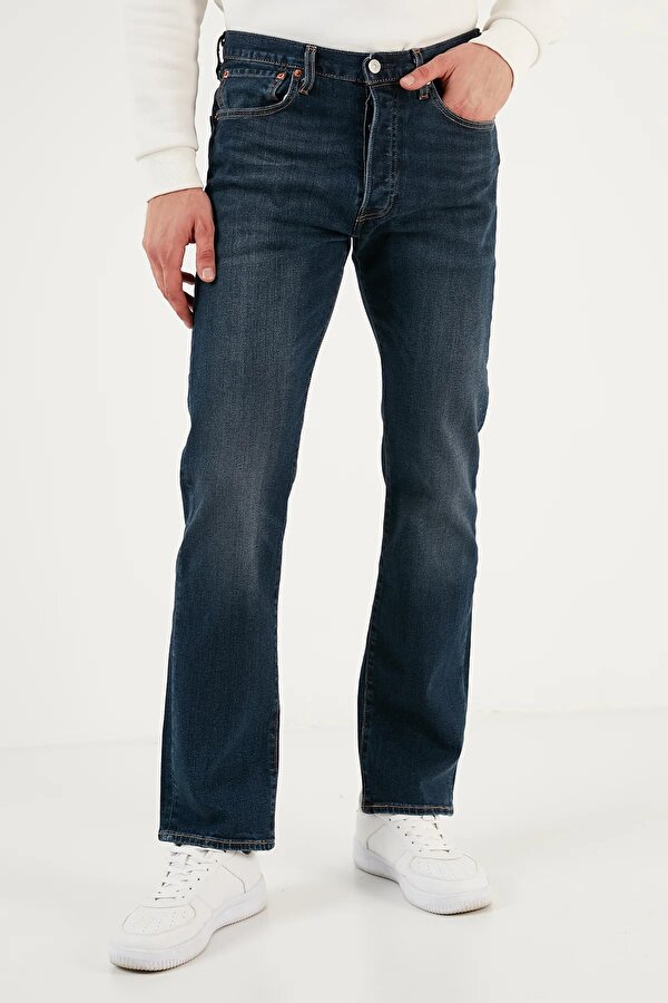 Levis Regular Fit Duz Paca Normal Bel Koyu ndigo Erkek Kot Pantolon A7735 0000 Fiyatlar Flo