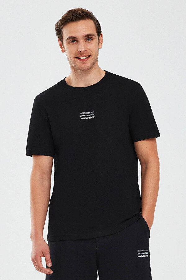 Skechers Essential M Short Sleeve Siyah Erkek Kısa Kol T-Shirt