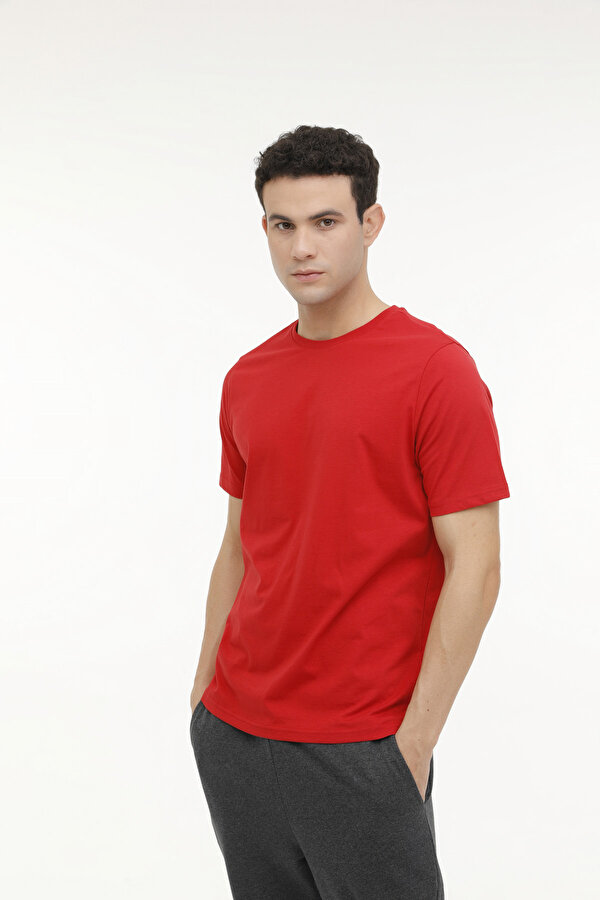 Kinetix M-SN220 BSC T-SHIRT 4FX Kırmızı Erkek Kısa Kol T-Shirt