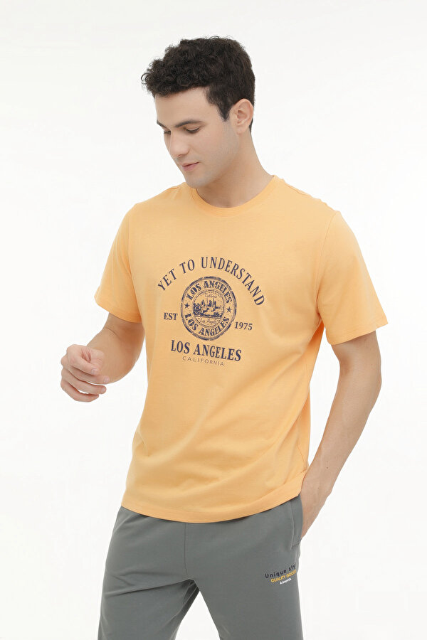 Kinetix ML LANGLS 11ESCTY-120 4FX Turuncu Erkek Kısa Kol T-Shirt