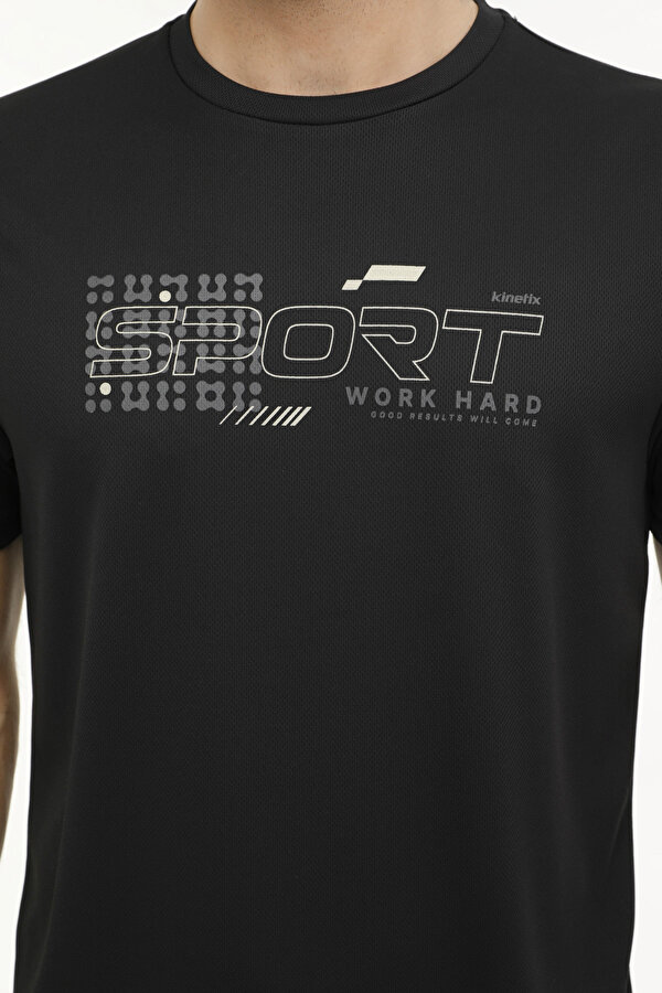 Kinetix ML LIME 11PRF403 4PR Siyah Erkek Kısa Kol T-Shirt