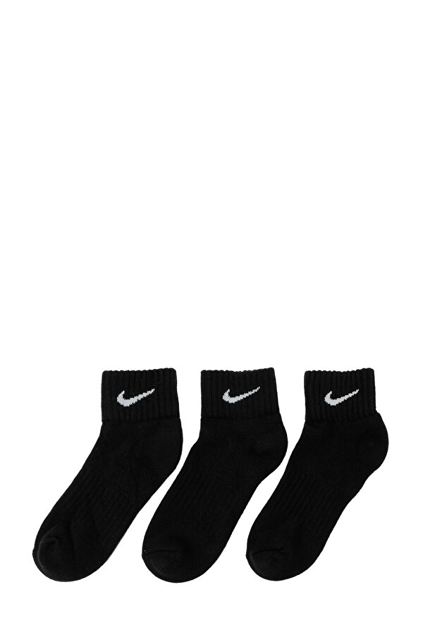 Nike U NK CUSH QTR 3PR-VALUE 1 Siyah Erkek Çorap