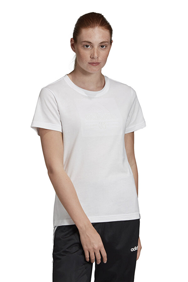 adidas W BB T Beyaz Kadın Kısa Kol T-Shirt