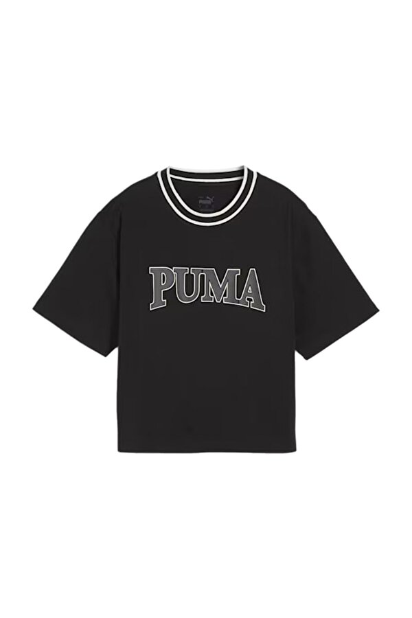 Puma SQUAD Graphic Tee Siyah Kadın Kısa Kol T-Shirt