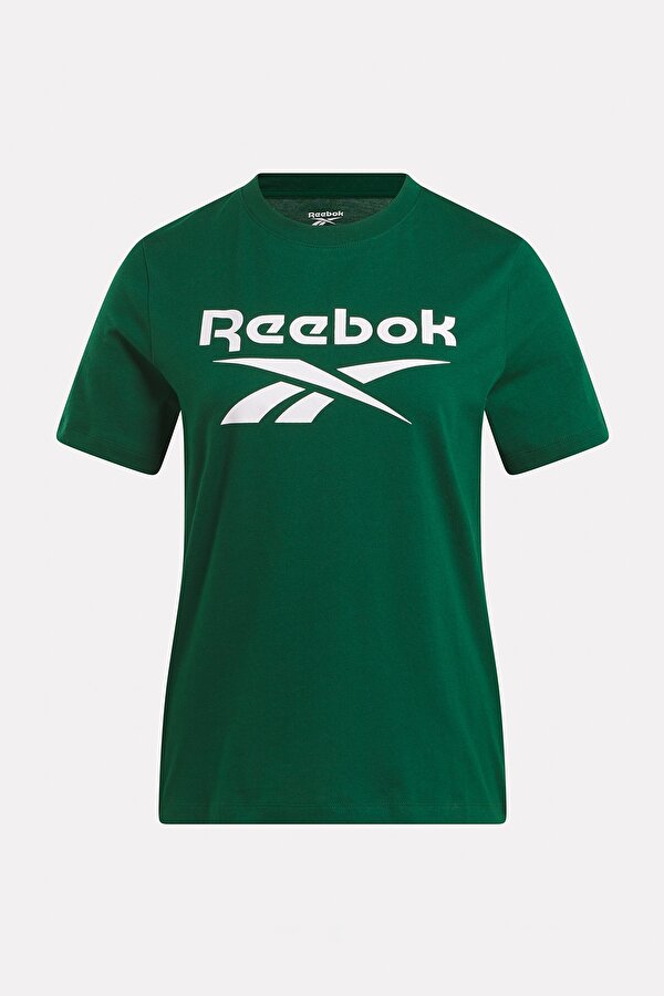 Reebok Identity Big Logo Зеленый 008 Женщина Футболка