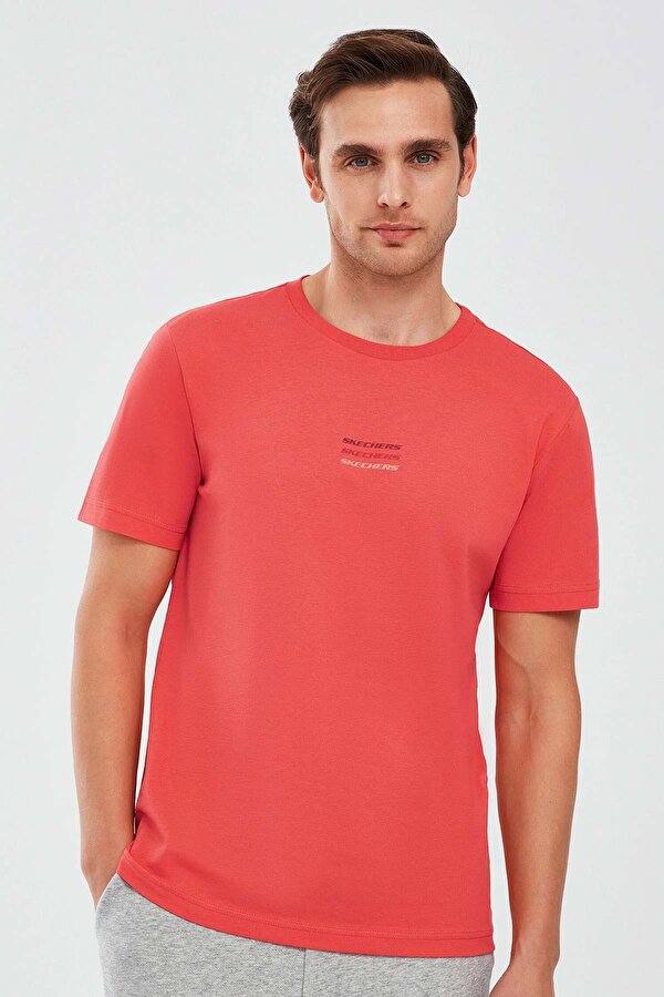 Skechers Essential M Short Sleeve Kırmızı Erkek Kısa Kol T-Shirt