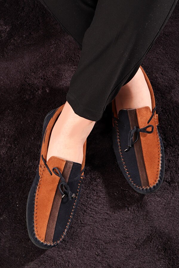 Ducavelli Colore Hakiki Deri Erkek Günlük Ayakkabı, Loafer Ayakkabı, Hafif Ayakkabı, Süet Loafer