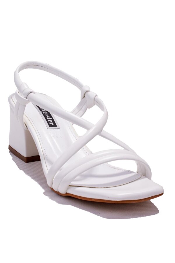 Dagoster DZA07-928085 Beyaz Klasik Topuklu Kadın Ayakkabı