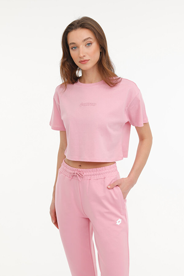 Lotto W-KEPY T-SH 4FX Pembe Kadın Kısa Kol T-Shirt