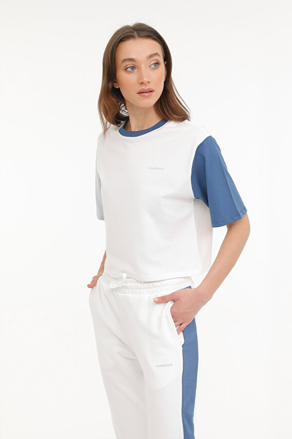 Lumberjack WL ANNABEL 11CK1235 4FX L BLUE Woman Sleeve T-Sh