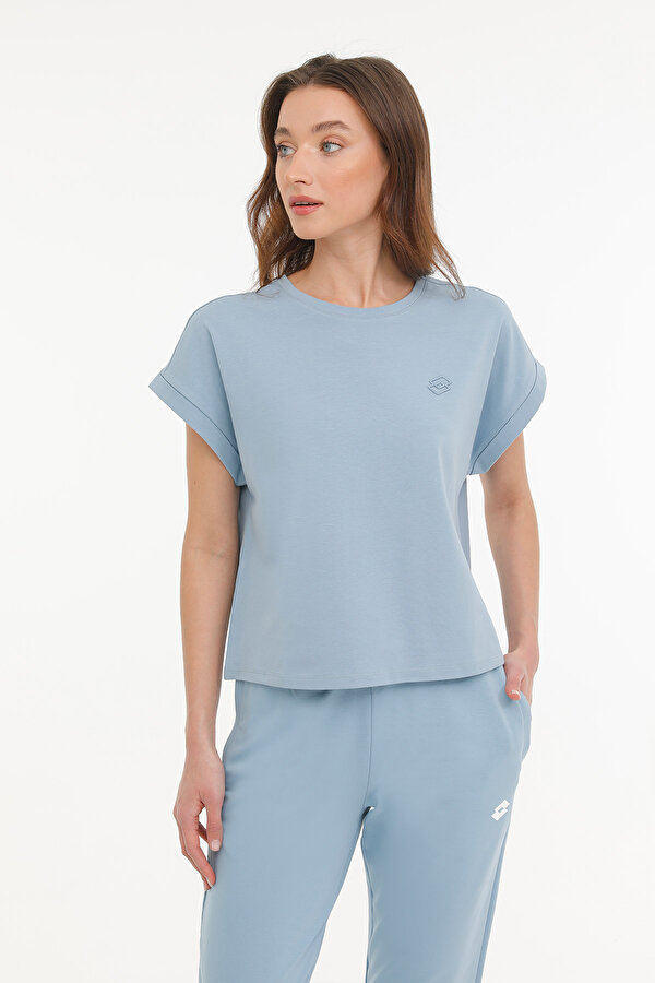 Lotto W-PALOMA T-SH 4FX Mavi Kadın Kısa Kol T-Shirt