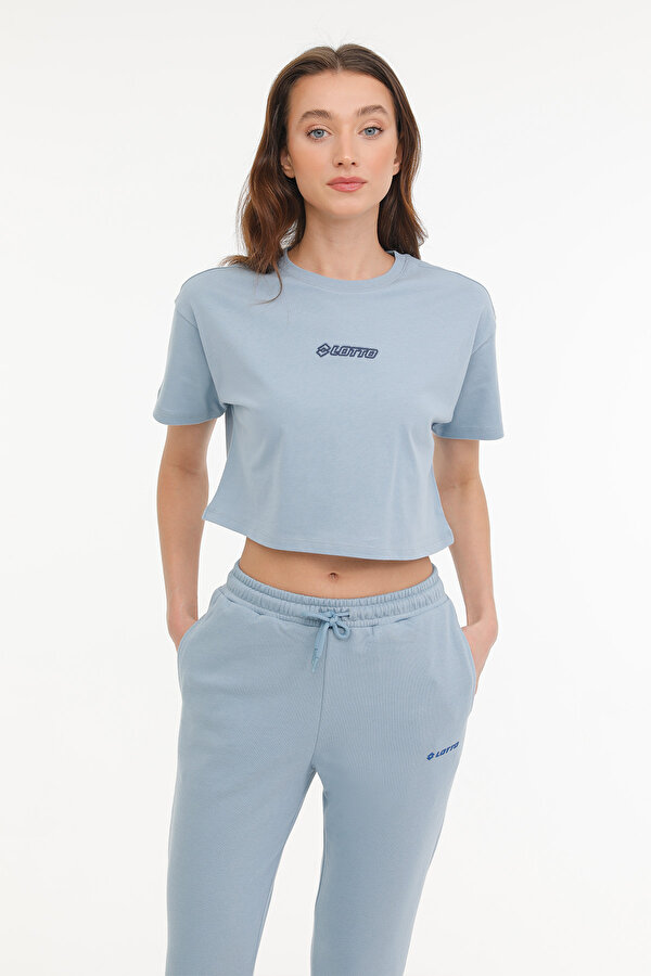 Lotto W-KEPY T-SH 4FX Mavi Kadın Kısa Kol T-Shirt