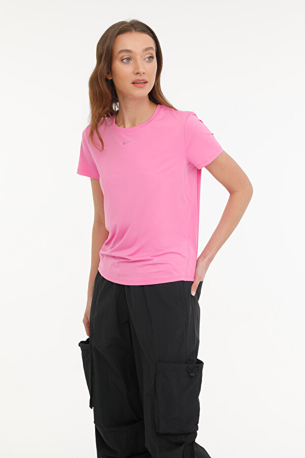 Nike W NK ONE CLASSIC DF SS TO Pembe Kadın Kısa Kol T-Shirt