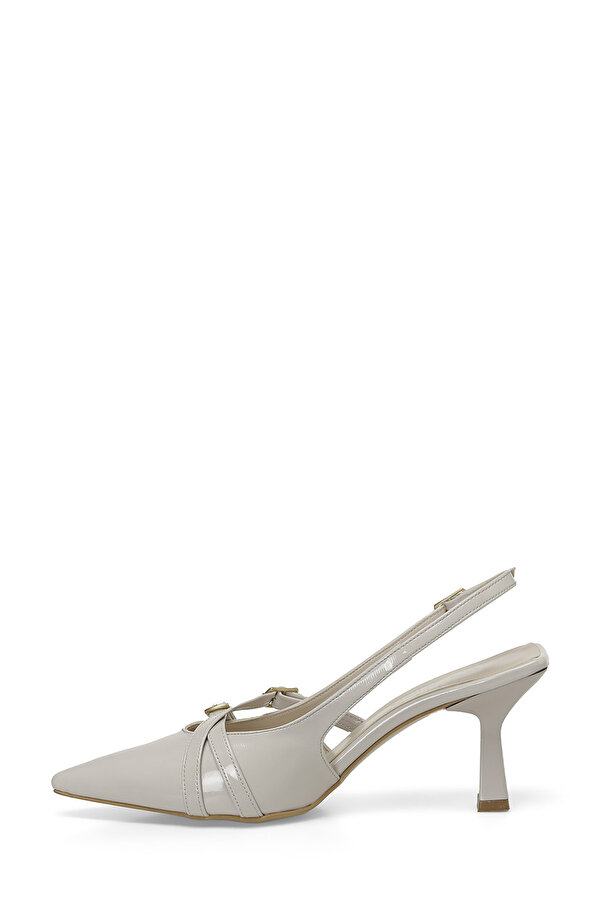 Butigo PARIS 4FX Bej Kadın Topuklu Ayakkabı