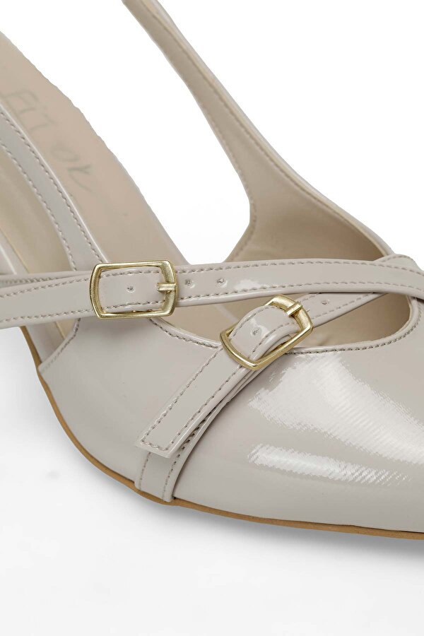 Butigo PARIS 4FX Bej Kadın Topuklu Ayakkabı