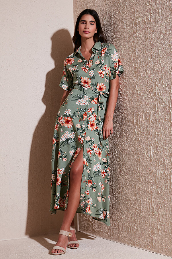 Lela Bayan Elbise 611EL502 Olive