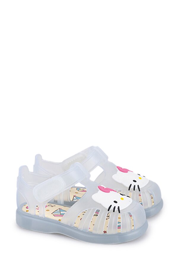TOBBY V.KITTY Beyaz Unisex Çocuk Düz Sandalet - Görsel 3