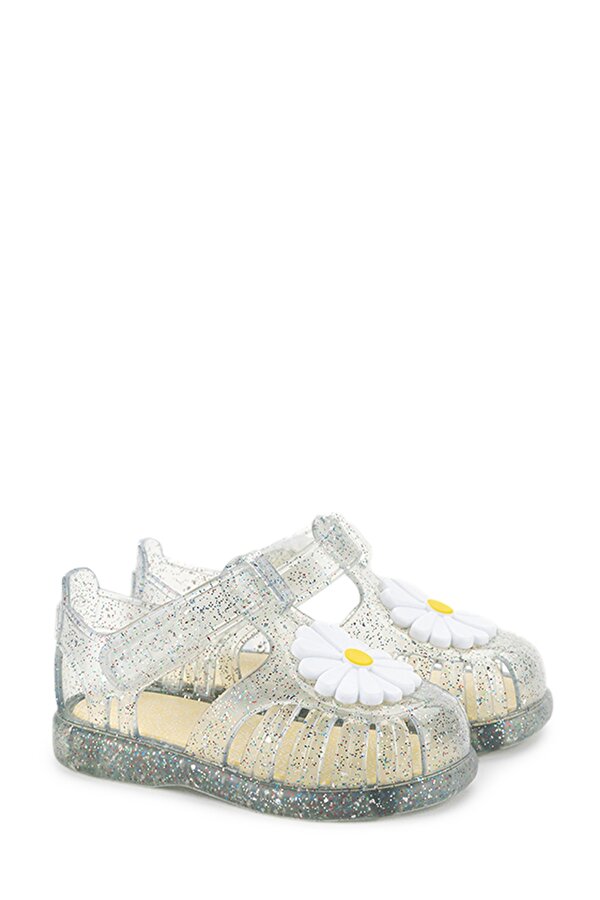 Igor TOBBY GLOSS FLOR Beyaz Unisex Çocuk Düz Sandalet