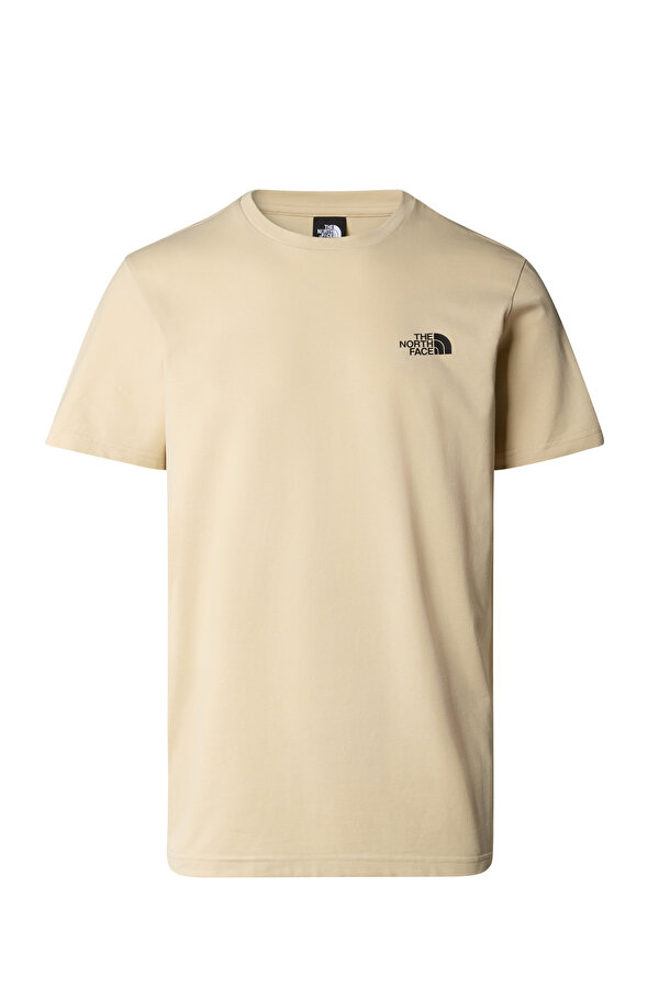 The North Face M S/S SIMPLE DOME TEE Bej Erkek Kısa Kol T-Shirt