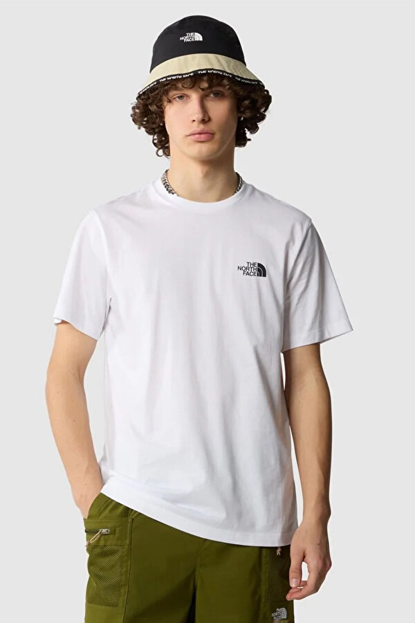 The North Face M S/S SIMPLE DOME TEE Beyaz Erkek Kısa Kol T-Shirt