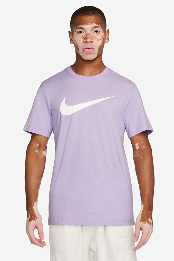 Nike M NSW TEE ICON SWOOSH Mor Erkek Kısa Kol T-Shirt