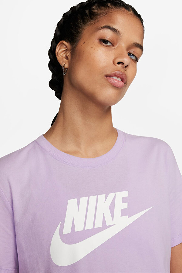 Nike W NSW CLUB SS TEE ICN FTR Mor Kadın Kısa Kol T-Shirt