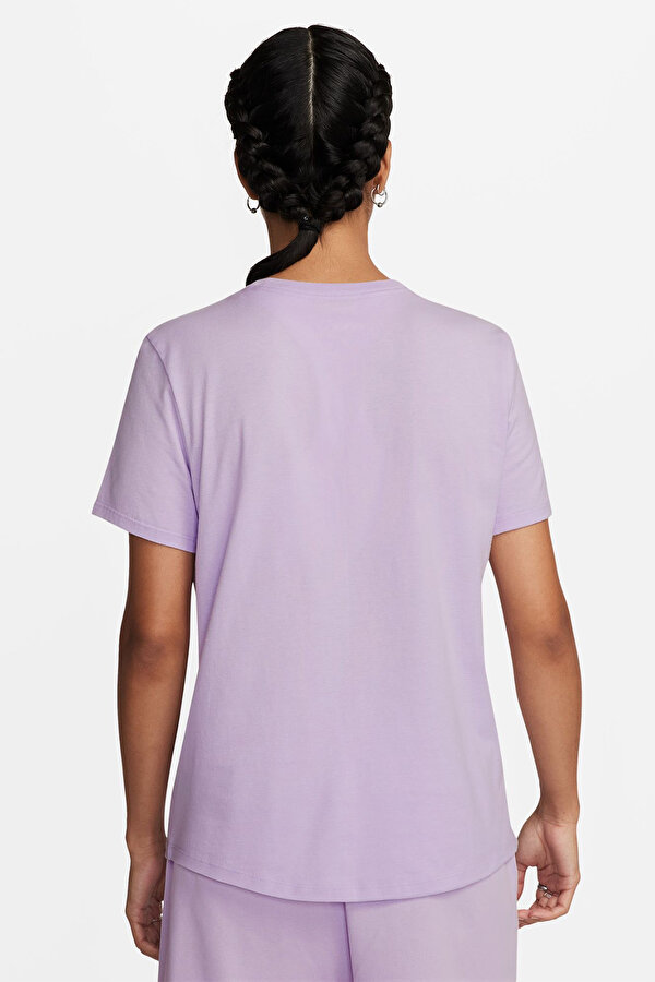 Nike W NSW CLUB SS TEE ICN FTR Mor Kadın Kısa Kol T-Shirt
